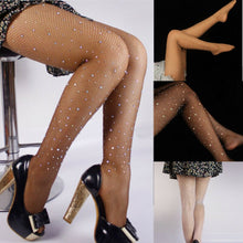 Charger l'image dans la galerie, LegFit™ - Collants Résille Nude À Strass