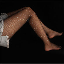 Charger l'image dans la galerie, LegFit™ - Collants Résille Nude À Strass